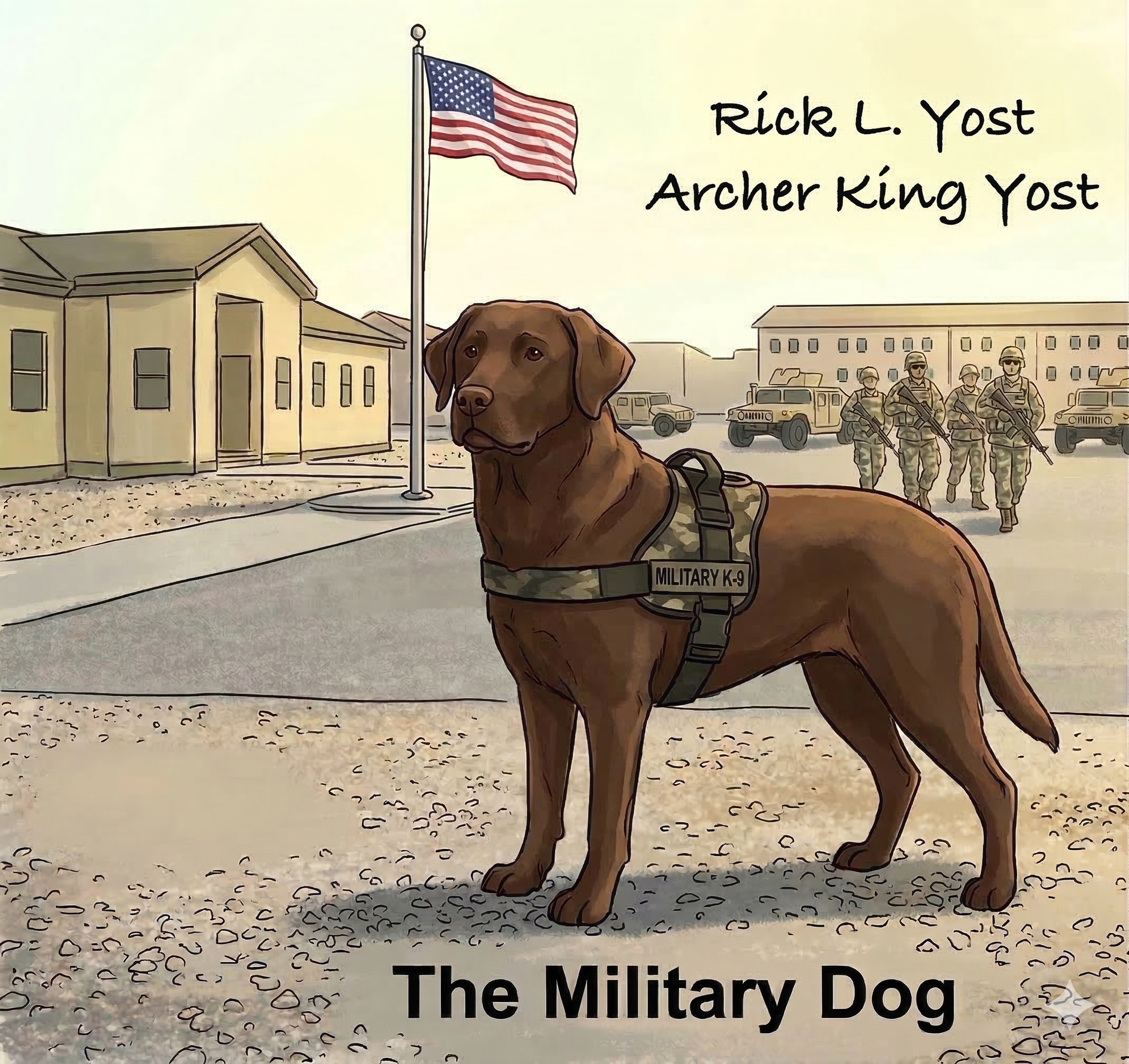 The Military Dog children's picture book by Rick L Yost